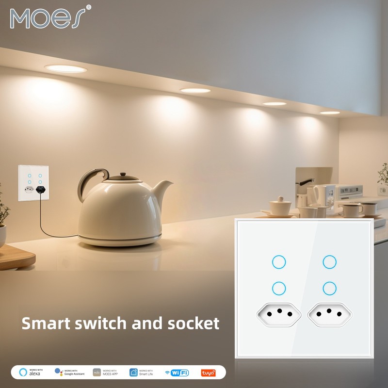 Ổ cắm thông minh MOES Tuya WiF - đánh giá và giá Timer Dual Outlet